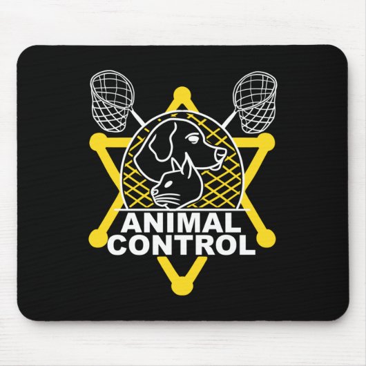 Tierschutzbeauftragter Fänger Katzen Hunde Lustig Mousepad (Vorne)