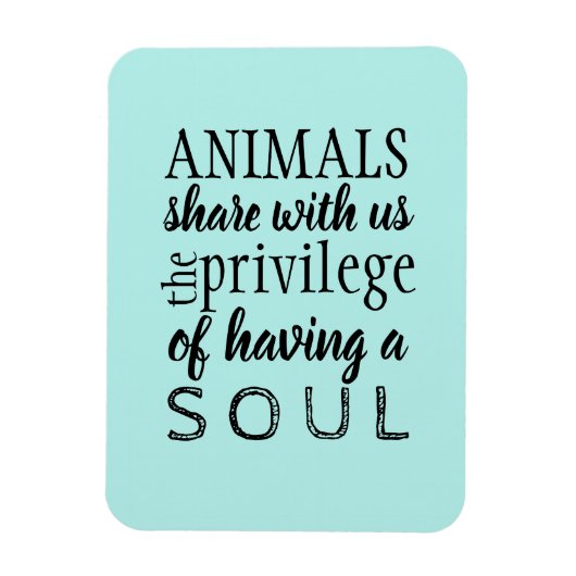 Tierschutzbefürworter Magnet (Vertikal)