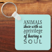 Tierschutzbefürworter Schlüsselanhänger (Vorderseite)