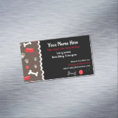 Tierschutzdienste Hundeschema - Visitenkarte Magnetische Visitenkarte (Beispiel)