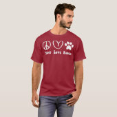 Tierschutzgeschenke Männer Frauen Kinder Liebe Fri T-Shirt (Vorne ganz)