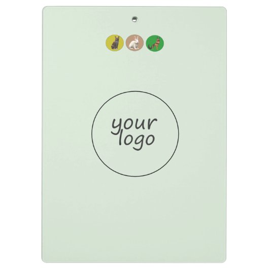 Tierschutzgrün Klemmbrett (Rückseite)