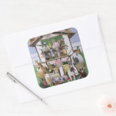 Tierschutzhaus Quadratischer Aufkleber (Umschlag)