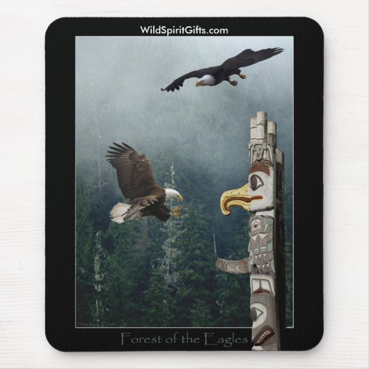 Tierschutzkrieger - BALD EAGLE Mousepad (Vorne)