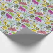 Tierschutzmuster Geschenkpapier (Ecke)