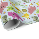 Tierschutzmuster Geschenkpapier (Rolleneckpunkt)