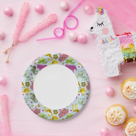 Tierschutzmuster Pappteller (Party)