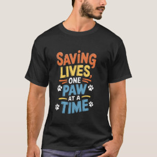 Tierschutzrettung für Tier Hund und  T-Shirt