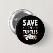 Tierschutzschildkröte Button (Vorne & Hinten)