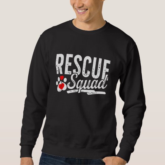 Tierschutzteam Not leidender Hund  Katze Sweatshirt (Vorderseite)