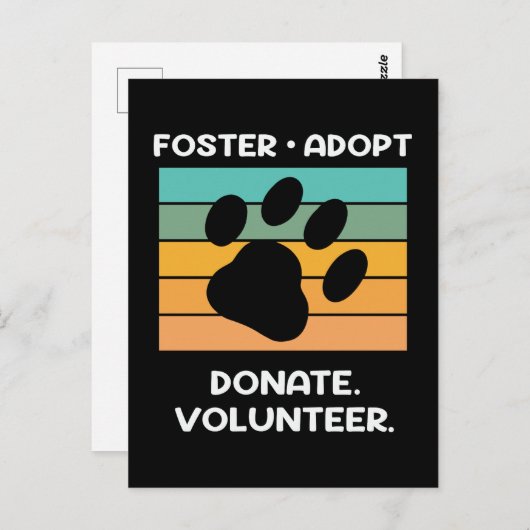 Tierschutzverbrecher Postkarte (Vorne/Hinten)