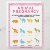 Tierschwangerschaft [Luxusspitze [rosa]] Briefbogen (Vorne/Hinten)