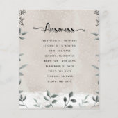 Tierschwangerschaft Winter Baby Showspiel (Rückseite)