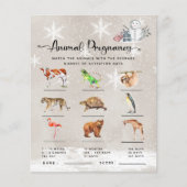 Tierschwangerschaft Winter Baby Showspiel (Vorderseite)