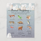 Tierschwangerschaft Winter Baby Showspiel (Vorderseite)