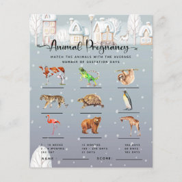 Tierschwangerschaft Winter Baby Showspiel