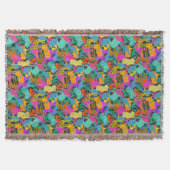 TierSilhouette-Muster Decke (Vorderseite)