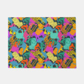 TierSilhouette-Muster Fußmatte (Vorderseite)