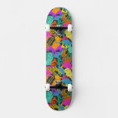 TierSilhouette-Muster Skateboard (Vorderseite)