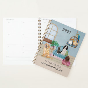 Tiersitter-Büro-Termin-Tagebuch Planer