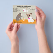 Tiersitting-Geschäftswerbung Flyer (Gruppe)