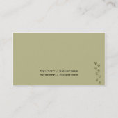 Tiersitting Visitenkarte (Rückseite)