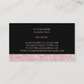 Tiersitzdienst Paw Groomer Veterinär Visitenkarte (Rückseite)