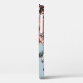 Tierskizze mit Wildkiefernzapfen und Zwillingsrind Case-Mate iPhone Hülle (Rückseite / Links)