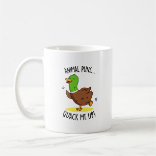 Tiersonnen quacken mich bis zum lustigen Duck Puff Kaffeetasse