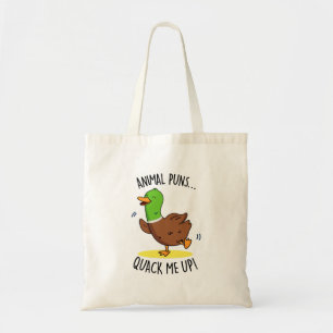 Tiersonnen quacken mich bis zum lustigen Duck Puff Tragetasche