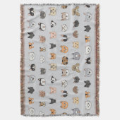 Tierspass: Hunde bei Katzen Doodle Mix Decke (Vorderseite Vertikal)