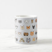 Tierspass: Hunde bei Katzen Doodle Mix Kaffeetasse (Mittel)