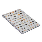 Tierspass: Hunde bei Katzen Doodle Mix Notizblock (Rechte Seite)