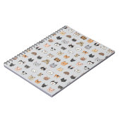 Tierspass: Hunde bei Katzen Doodle Mix Notizblock (Linke Seite)