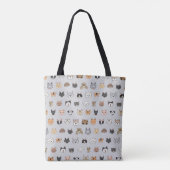 Tierspass: Hunde bei Katzen Doodle Mix Tasche (Rückseite)