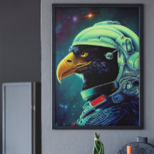 Tierspaziergang Astronaut, Universum, Raum, Adler