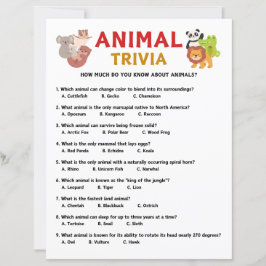 Tierspiel Trivia