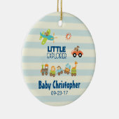 Tierspielzeugzug Auto und Flugzeug Kleiner Explore Keramik Ornament (Rechts)
