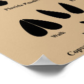 Tierspuren von Florida Poster (Mittel) (Ecke)