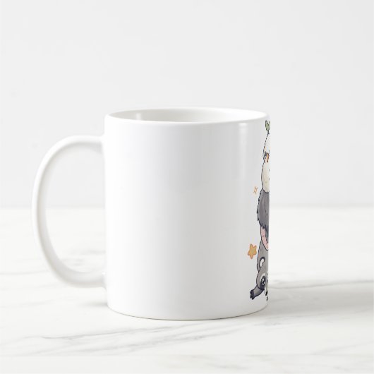 Tierstapelmagie Kaffeetasse (Links)