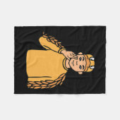 Tierstich der Hand Gesture Deaf Hörverlust Fleecedecke (Vorderseite (Horizontal))