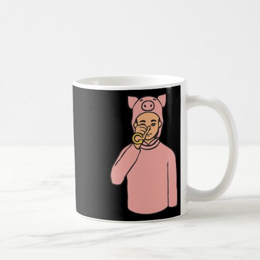 Tierstich der Hand Gesture Deaf Hörverlust Kaffeetasse (Rechts)