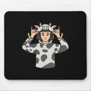 Tierstich der Hand Gesture Deaf Hörverlust Mousepad
