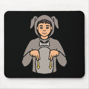 Tierstich der Hand Gesture Deaf Hörverlust Mousepad