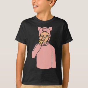 Tierstich der Hand Gesture Deaf Hörverlust T-Shirt