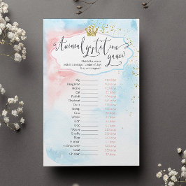 Tierstiftung Gender Reveal Game + Antworttaste