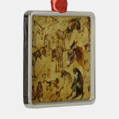 Tierstudien: Esel, Affen, Katzen und Hunde Ornament Aus Metall (Rechts)