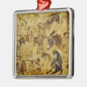 Tierstudien: Esel, Affen, Katzen und Hunde Ornament Aus Metall (Links)