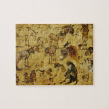 Tierstudien: Esel, Affen, Katzen und Hunde