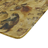 Tierstudien: Esel, Affen, Katzen und Hunde Schneidebrett (Ecke)